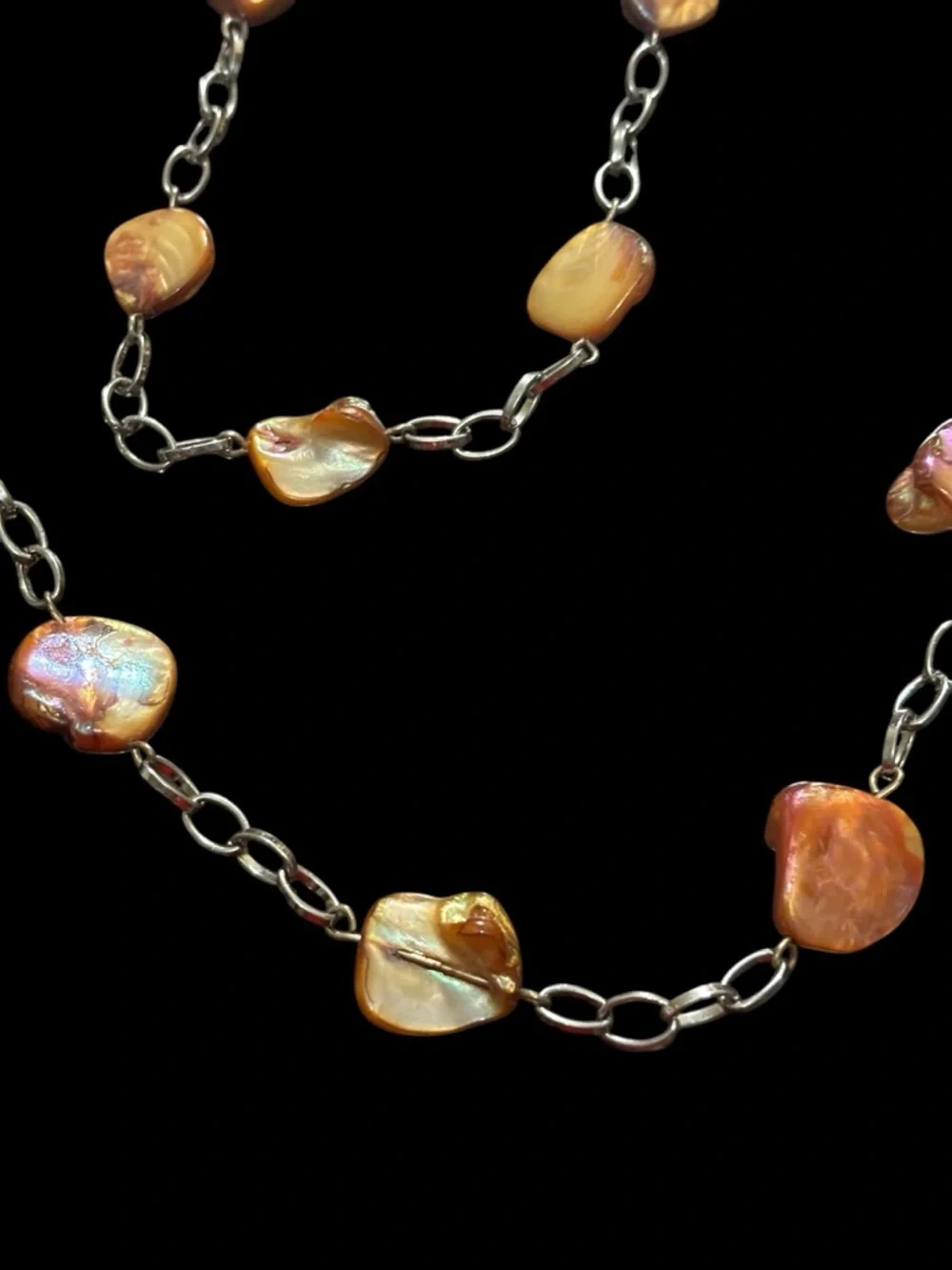 Carneleon Agathe Long Necklace - Chain Link Design +20 inches